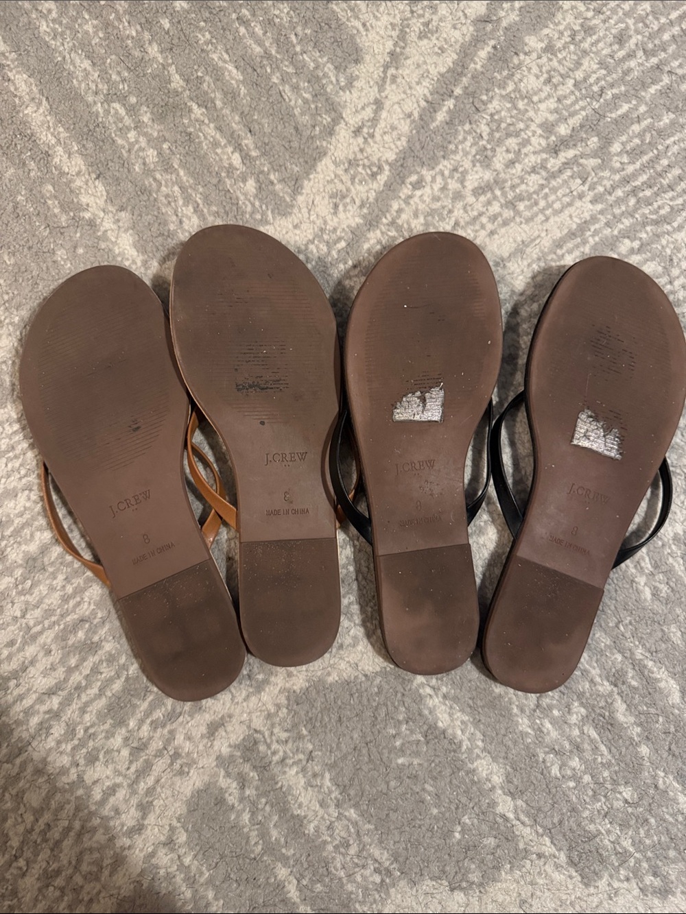J. Crew Thong Sandals- brown and black - Picture 4 of 4
